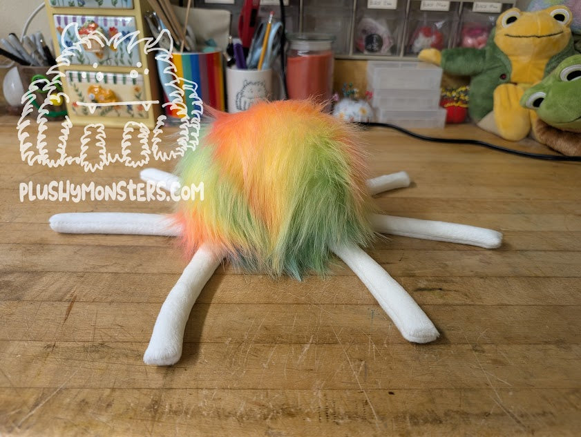 Rainbow Wave and White with Blue Slit Pupil Eyes! - Big Hobo Tick