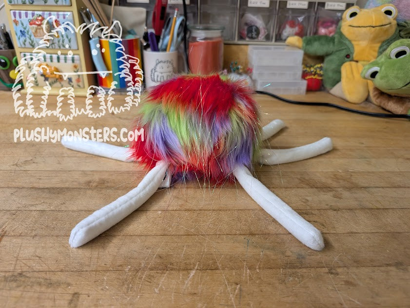 Stardust and White with Purple Slit Pupil Eyes! - Big Hobo Tick