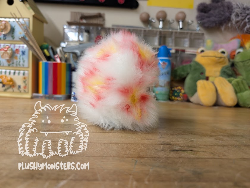 White Yellow and Red EasterDoodle! - Easter Egg Duckbill Scrappy