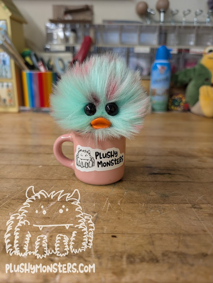 Minty Airbrushed Ducky Muggy Tiny Boi!