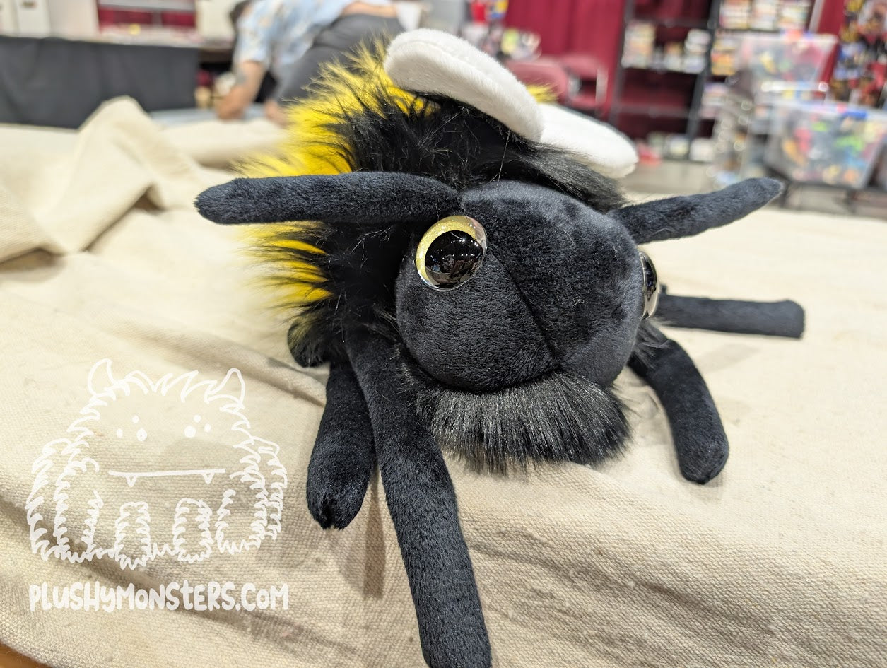 Big Hobo Bumble! With Glittery Yellow Eyes! - Big Hobo Tick in Disguise