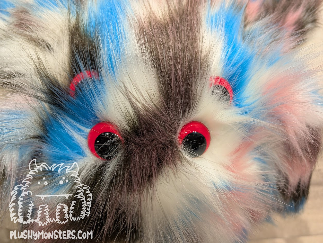 Licorice with Neon Pink Eyes! - Weighted Pancake Spider