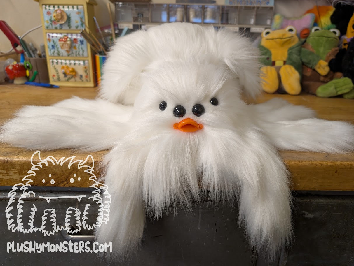 Lil' White Ducky! Duck Spider in Disguise! - Weighted Lil' Guy
