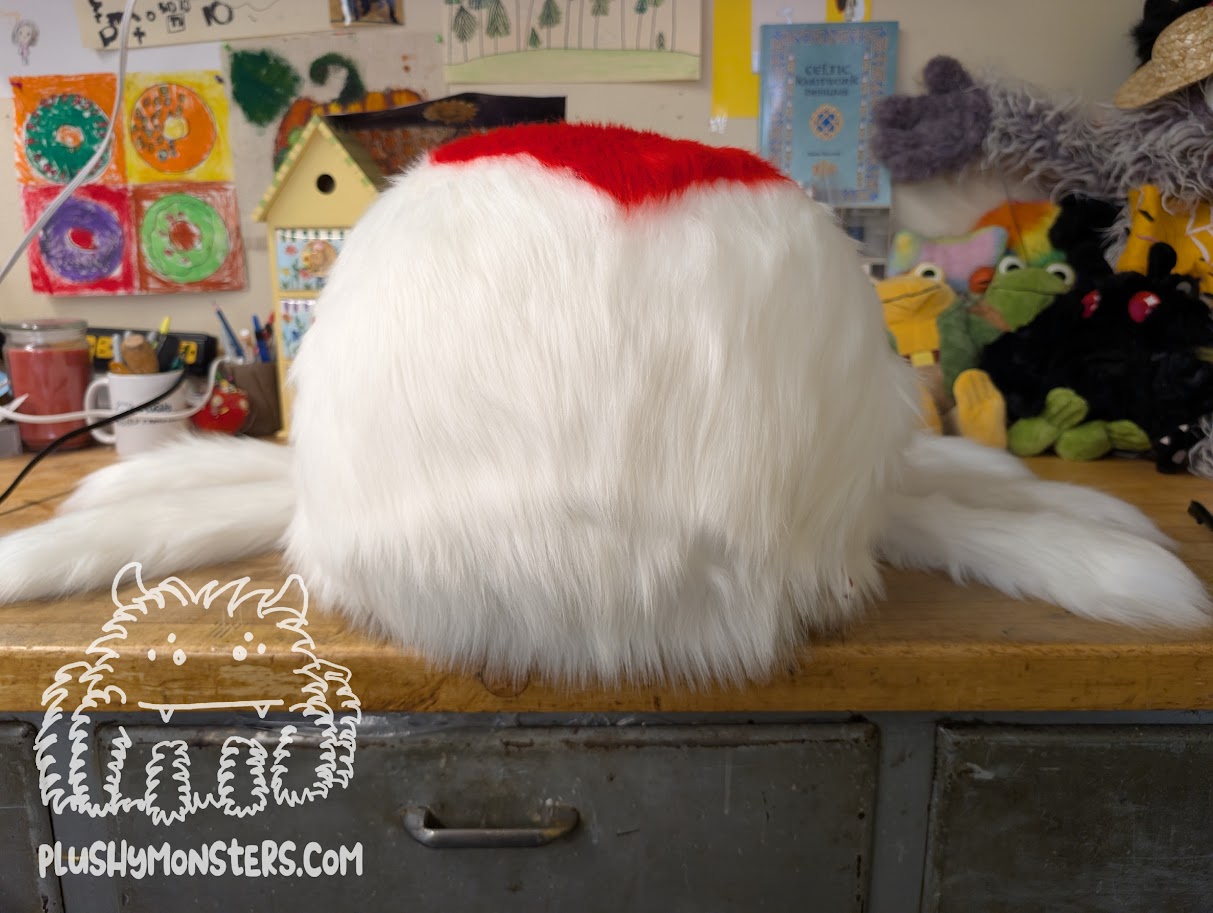 Big Lovey Widder! - White with Red Heart - Weighted Big'n