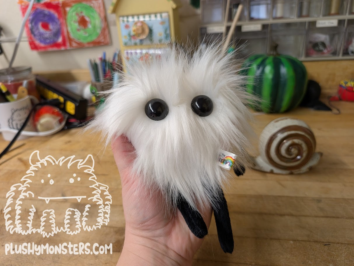White Little Lovey! - Heart Monster