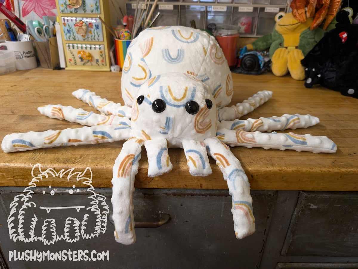 Rainbro! - Weighted Minky Spider Plushy