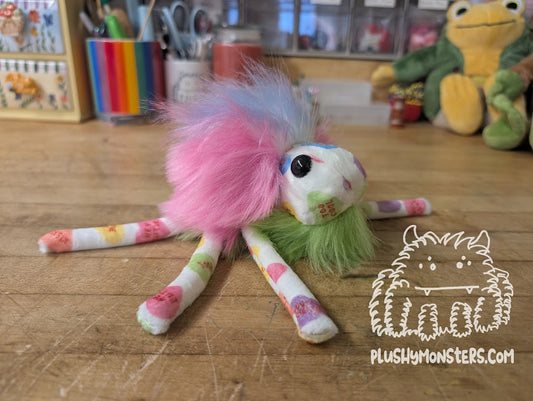 Pink, Green, and Rainbow Conversation Heart Love Bug! - Valentine's Day Hobo Tick