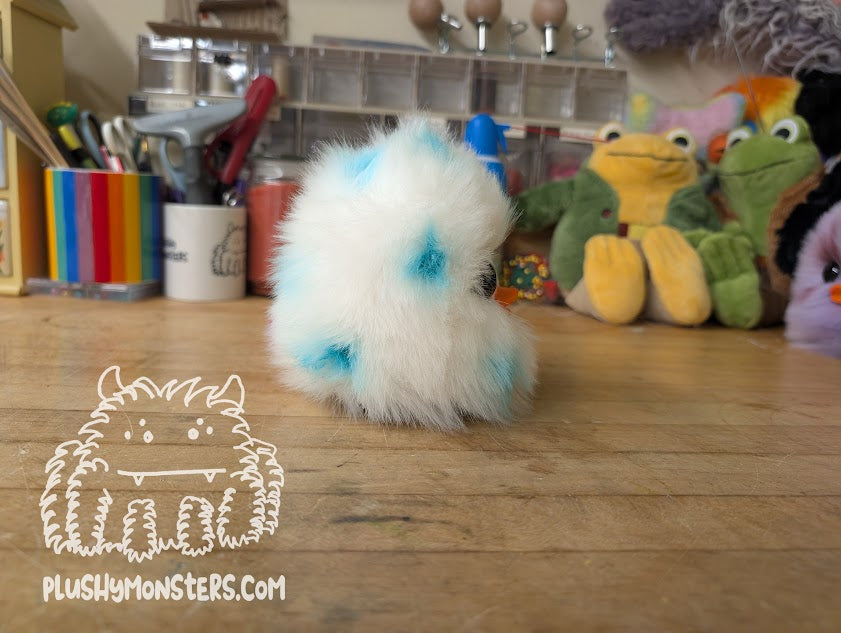 White and Turquoise EasterDoodle! - Easter Egg Duckbill Scrappy