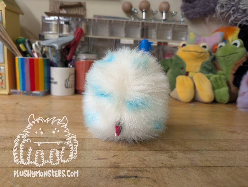 White and Turquoise EasterDoodle! - Easter Egg Duckbill Scrappy