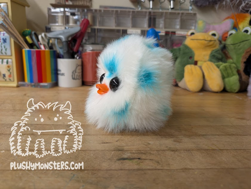 White and Turquoise EasterDoodle! - Easter Egg Duckbill Scrappy