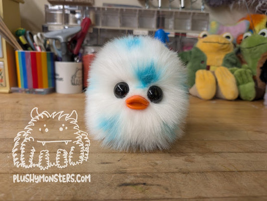 White and Turquoise EasterDoodle! - Easter Egg Duckbill Scrappy