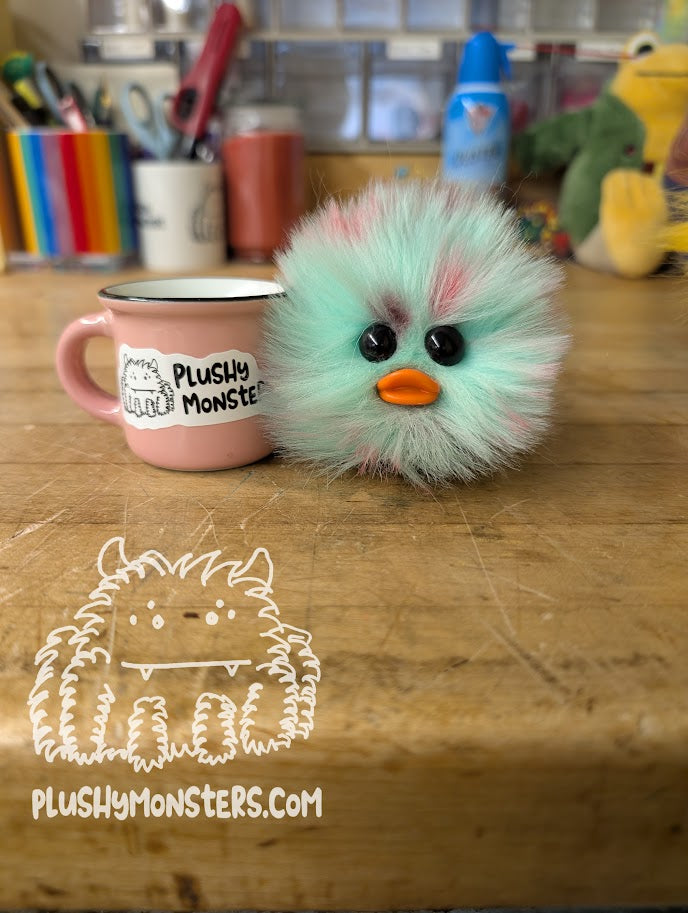 Minty Airbrushed Ducky Muggy Tiny Boi!