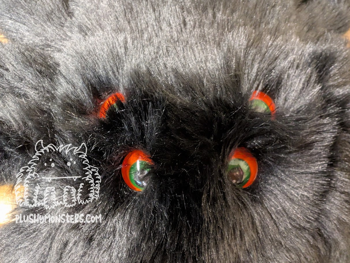 Bruno with Green on Orange Eyes! - Weighted Pancake Spider