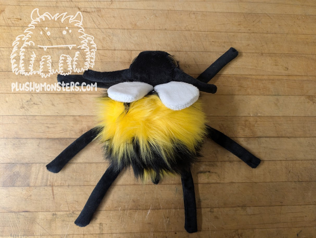 Big Hobo Bumble! With Gold and Pink Glittery Eyes! - Big Hobo Tick in Disguise