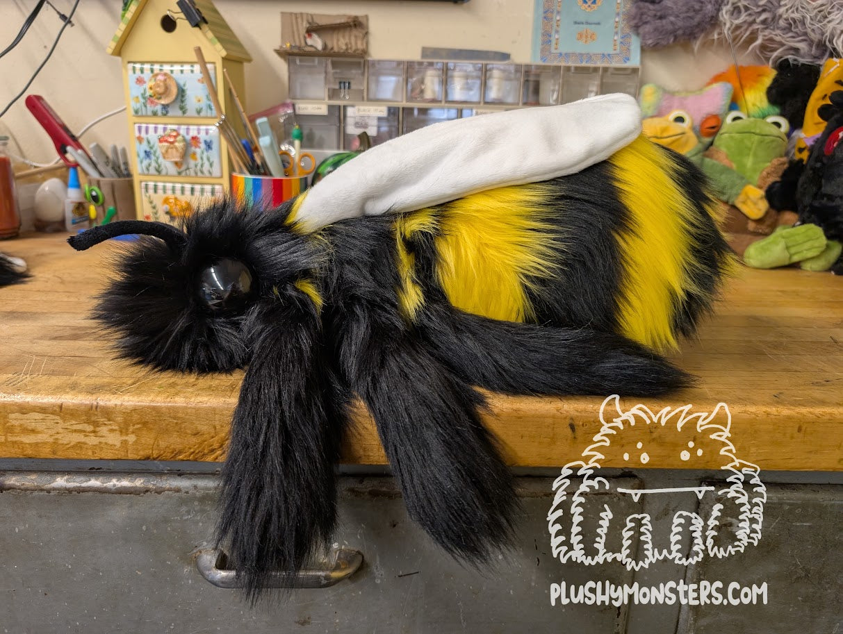 Herman, the Original Actual Bee! - Weighted Bumblebee Plushy