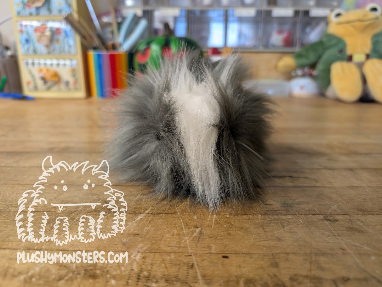 Gray and White Pill Bug! - Weighted Pill Bug