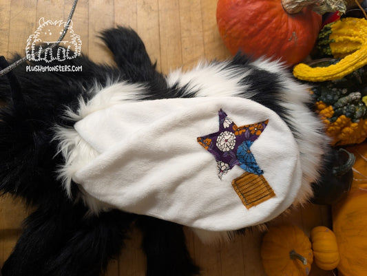 Bright-Eyed Patchy Buzzy, the Actual Bee! - Weighted Bumblebee Plushy