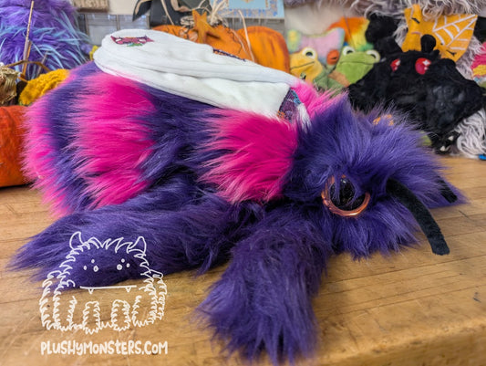 Bright-Eyed Patchy Beeatrice, the Actual Bee! - Weighted Bumblebee Plushy