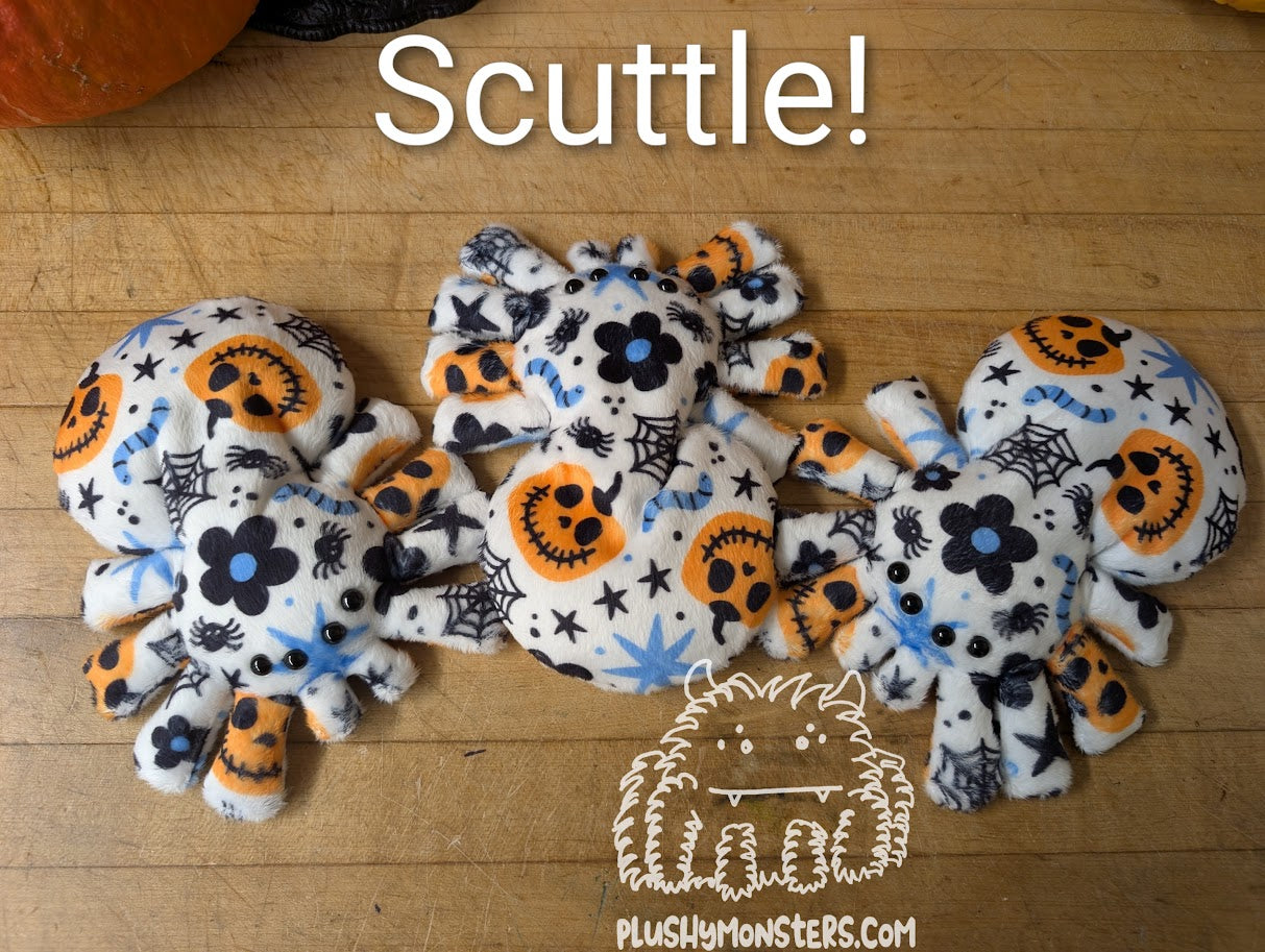 Cat, Bat, Mushroom, and Skull (and like some bugs and stuff) Spiderlings!
