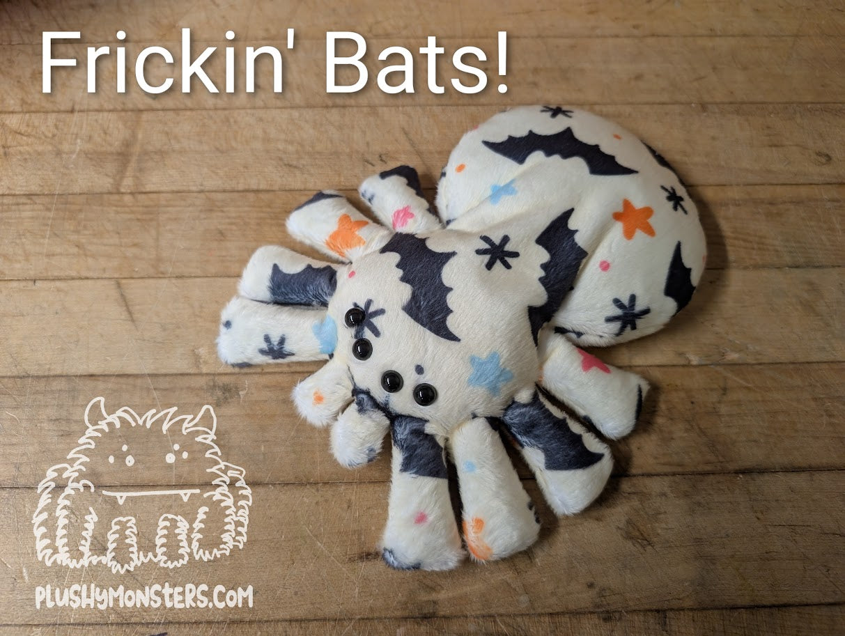 Cat, Bat, Mushroom, and Skull (and like some bugs and stuff) Spiderlings!