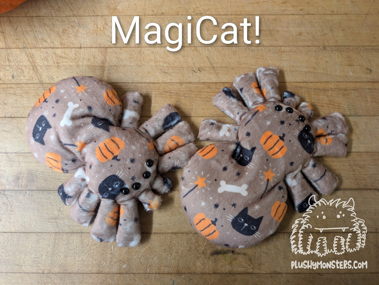 Cat, Bat, Mushroom, and Skull (and like some bugs and stuff) Spiderlings!