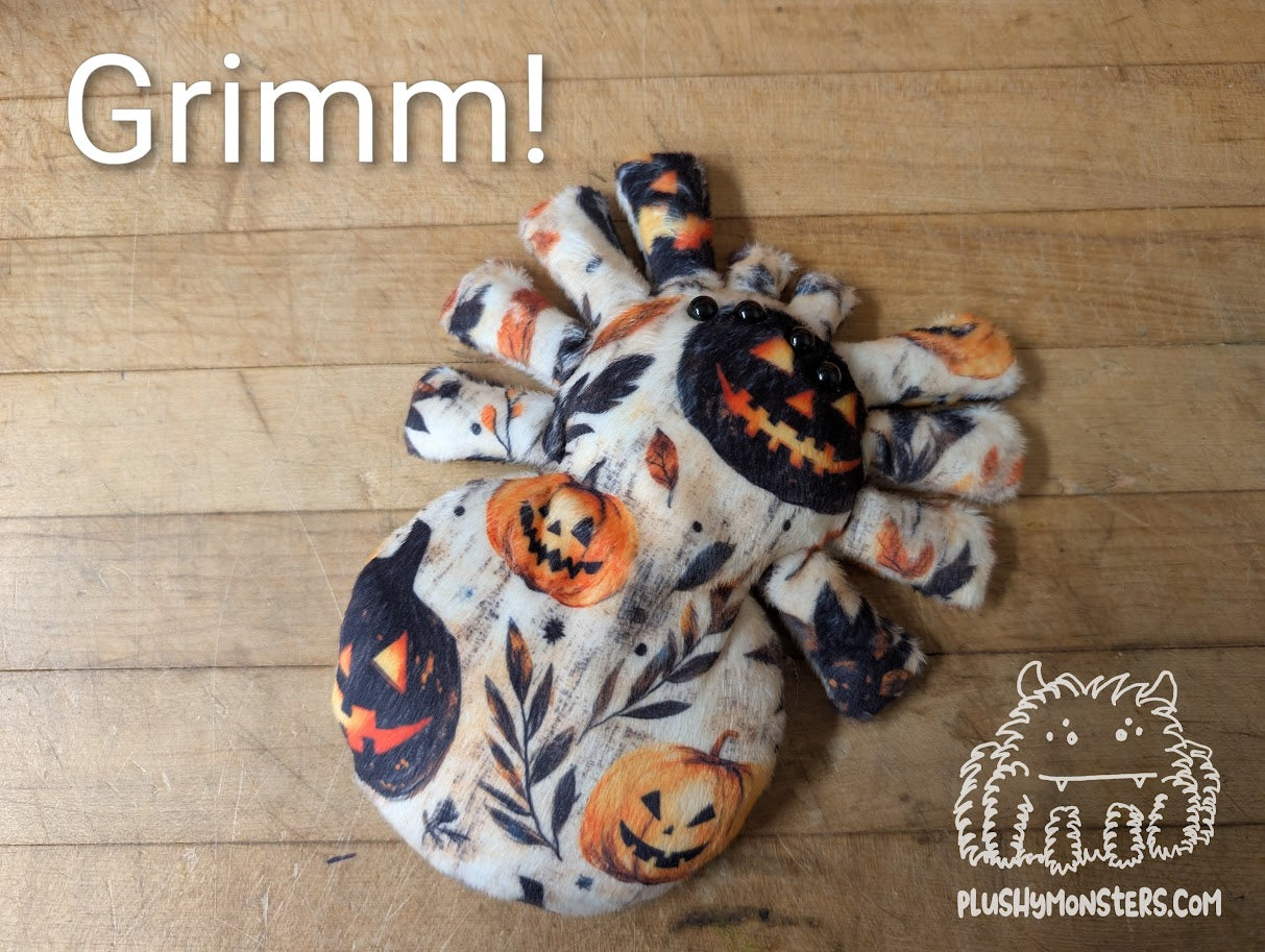 Pumpkin and Jack-O'-Lantern Spiderlings!