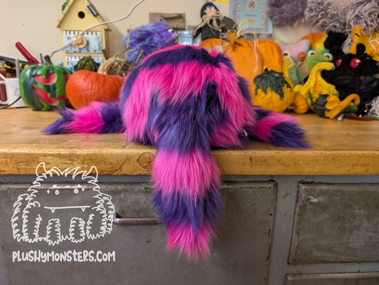 Lil' Chessy (Pink Face)! - Cheshire Cat Spider in Disguise- Weighted Lil' Guy