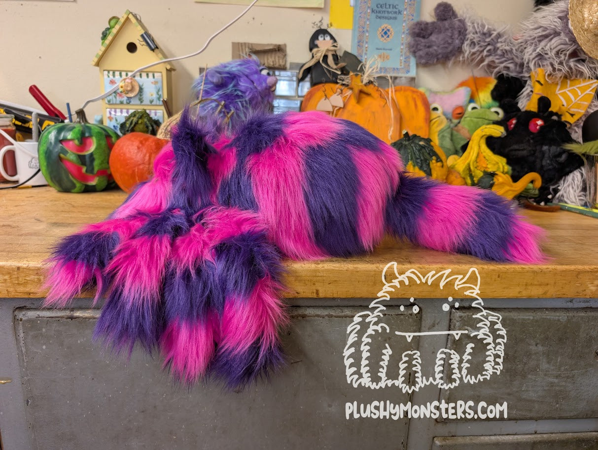 Lil' Chessy (Pink Face)! - Cheshire Cat Spider in Disguise- Weighted Lil' Guy