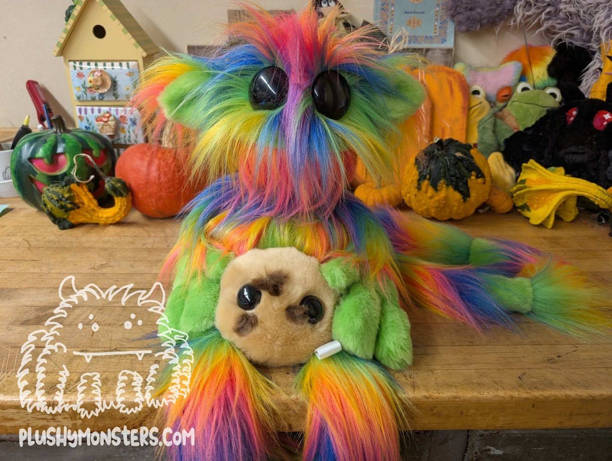 Grabby! And Cookie Buddy! - Weighted Lanky Plushy Monster and Travel Buddy