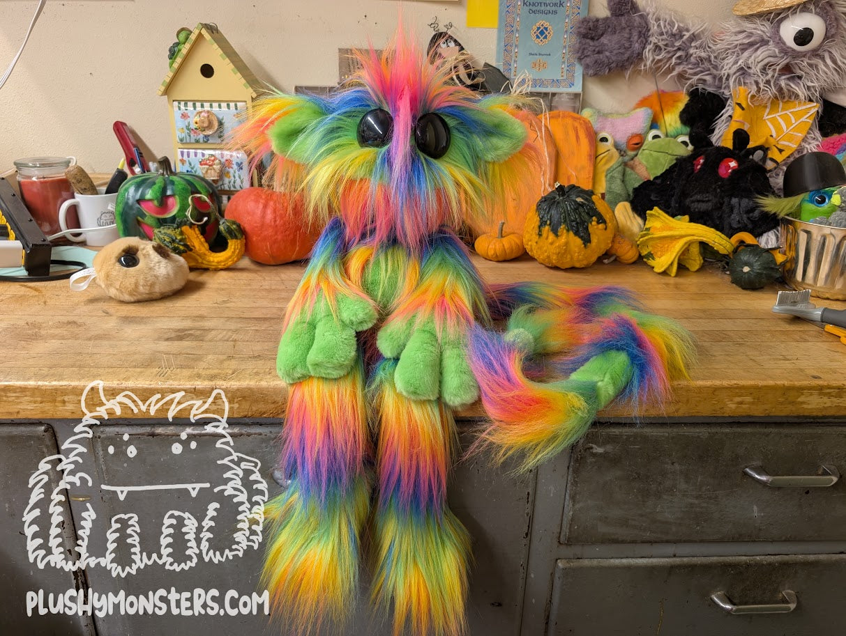 Grabby! And Cookie Buddy! - Weighted Lanky Plushy Monster and Travel Buddy