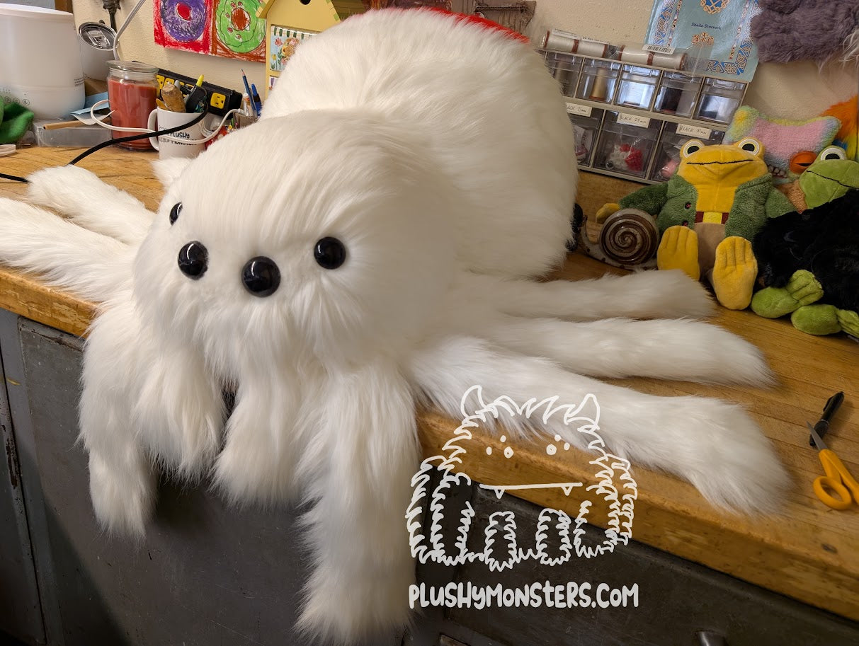 Big Lovey Widder! - White with Red Heart - Weighted Big'n