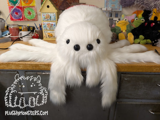 Big Lovey Widder! - White with Red Heart - Weighted Big'n