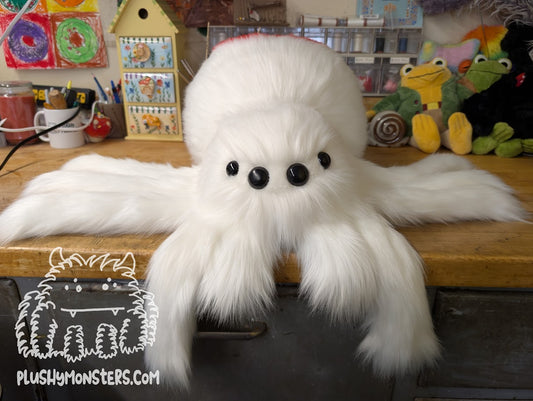 Lovey Widder! - White with Red Heart - Weighted Middlin'