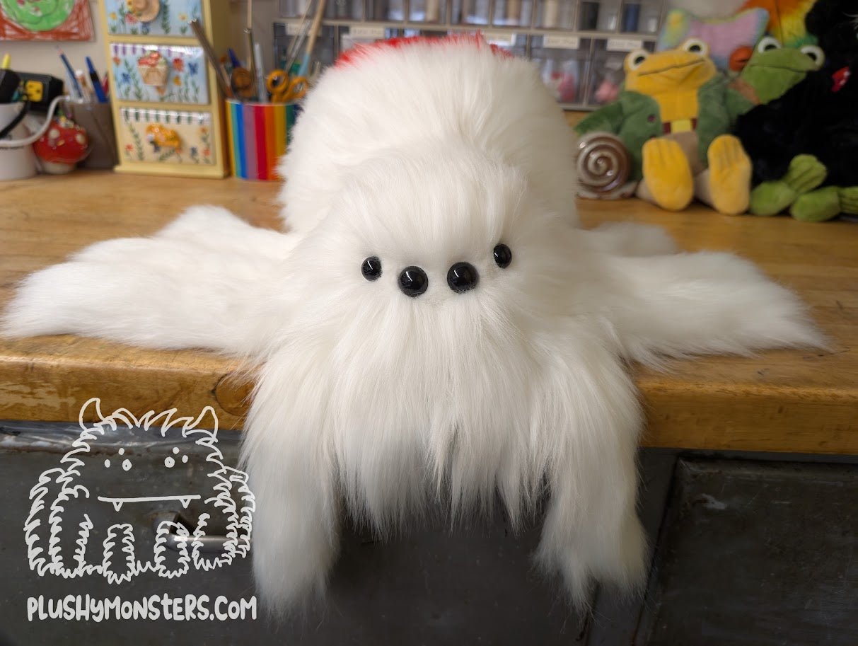 **PREORDER** Lil' Lovey Widder! - White with Red Heart - Weighted Lil' Guy