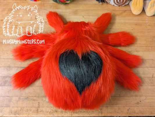 Lil' Lovey Widder! - Red with Black Heart - Weighted Lil' Guy