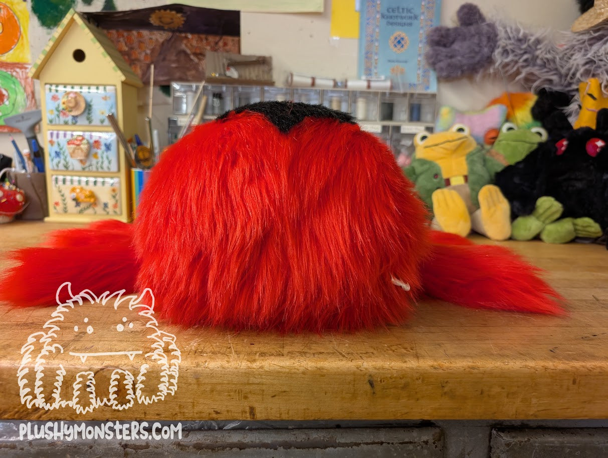 Lil' Lovey Widder! - Red with Black Heart - Weighted Lil' Guy