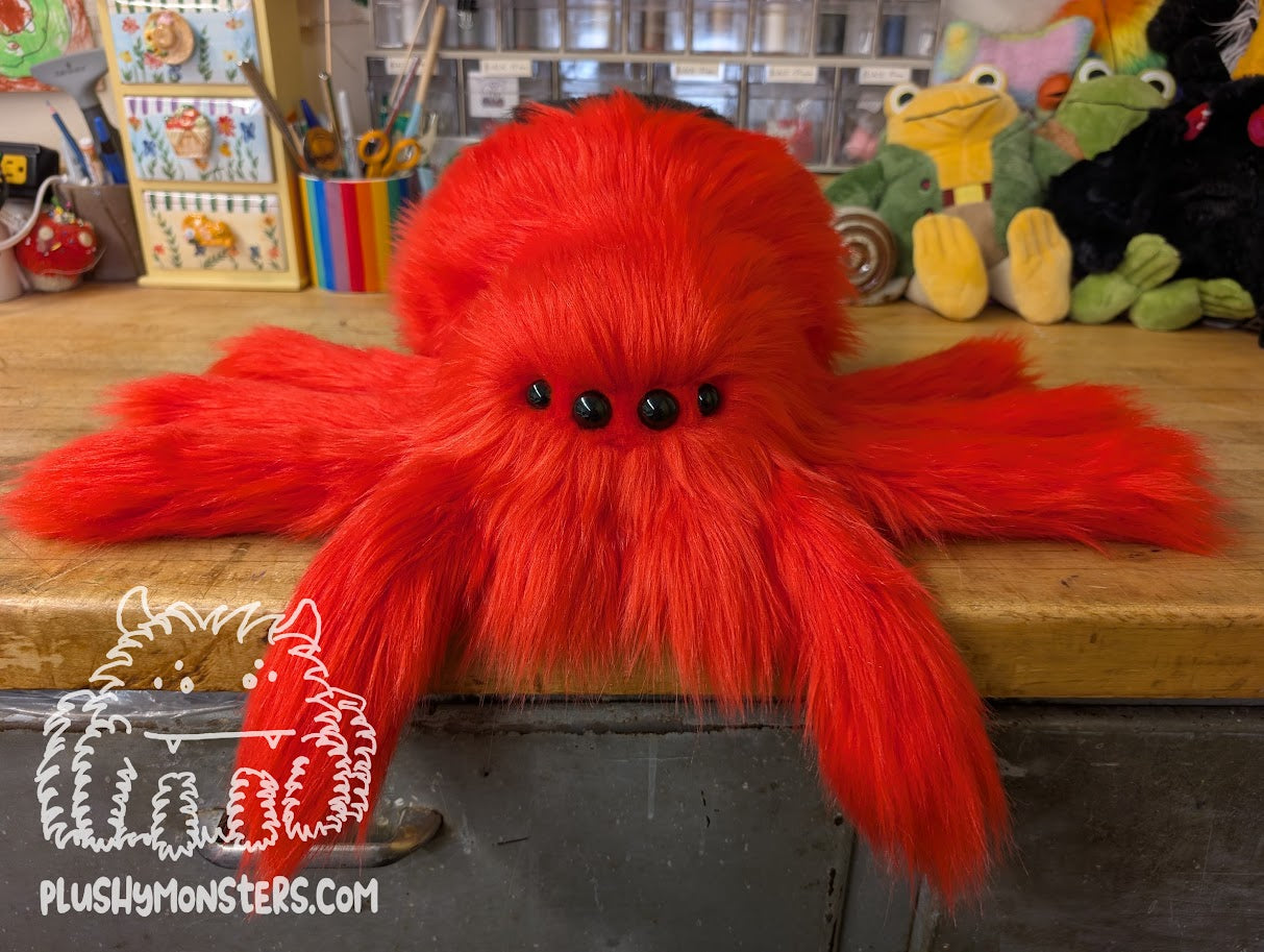 Lil' Lovey Widder! - Red with Black Heart - Weighted Lil' Guy