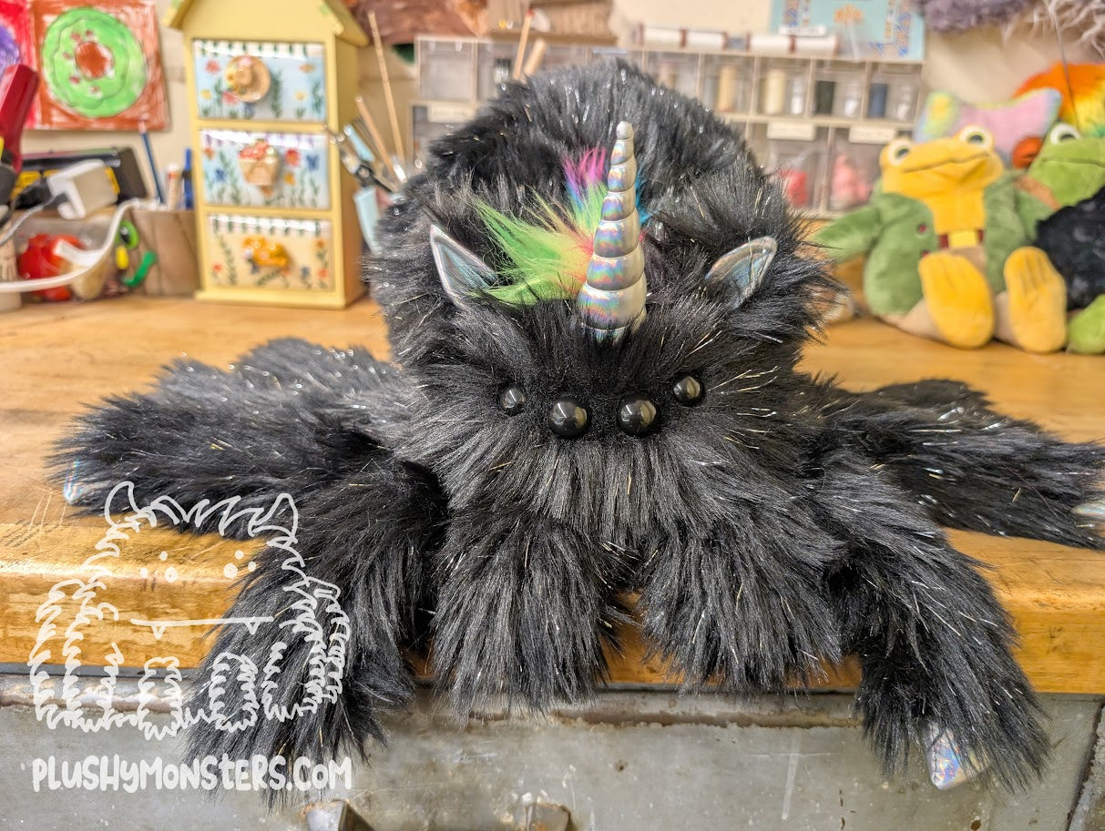 Lil' Onyx Sparkles! - Unicorn Spider in Disguise - Weighted Lil' Guy