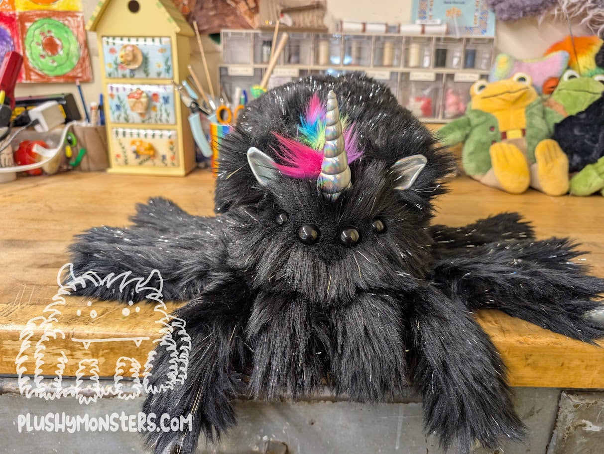 Lil' Onyx Sparkles! - Unicorn Spider in Disguise - Weighted Lil' Guy