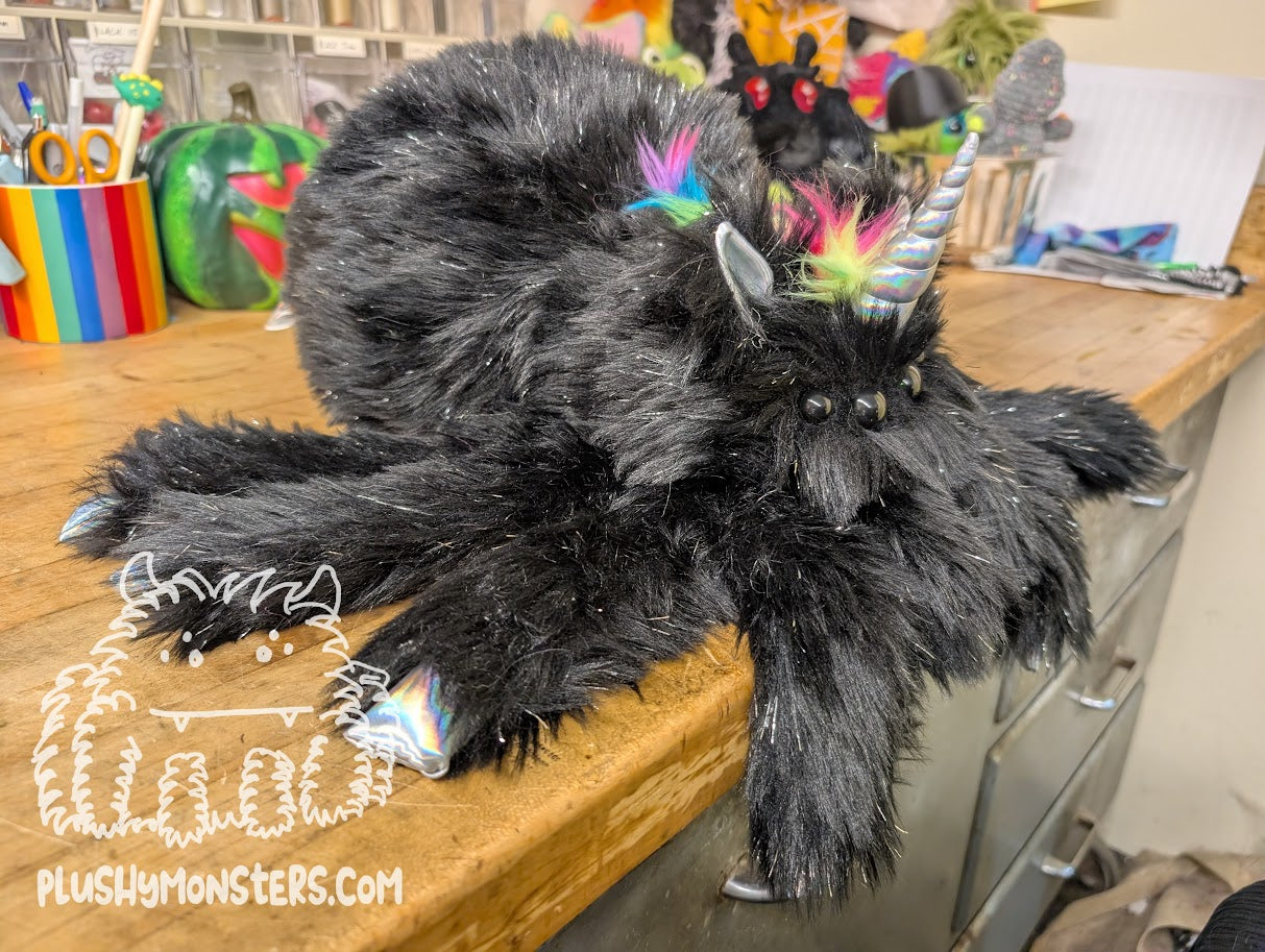 Lil' Onyx Sparkles! - Unicorn Spider in Disguise - Weighted Lil' Guy
