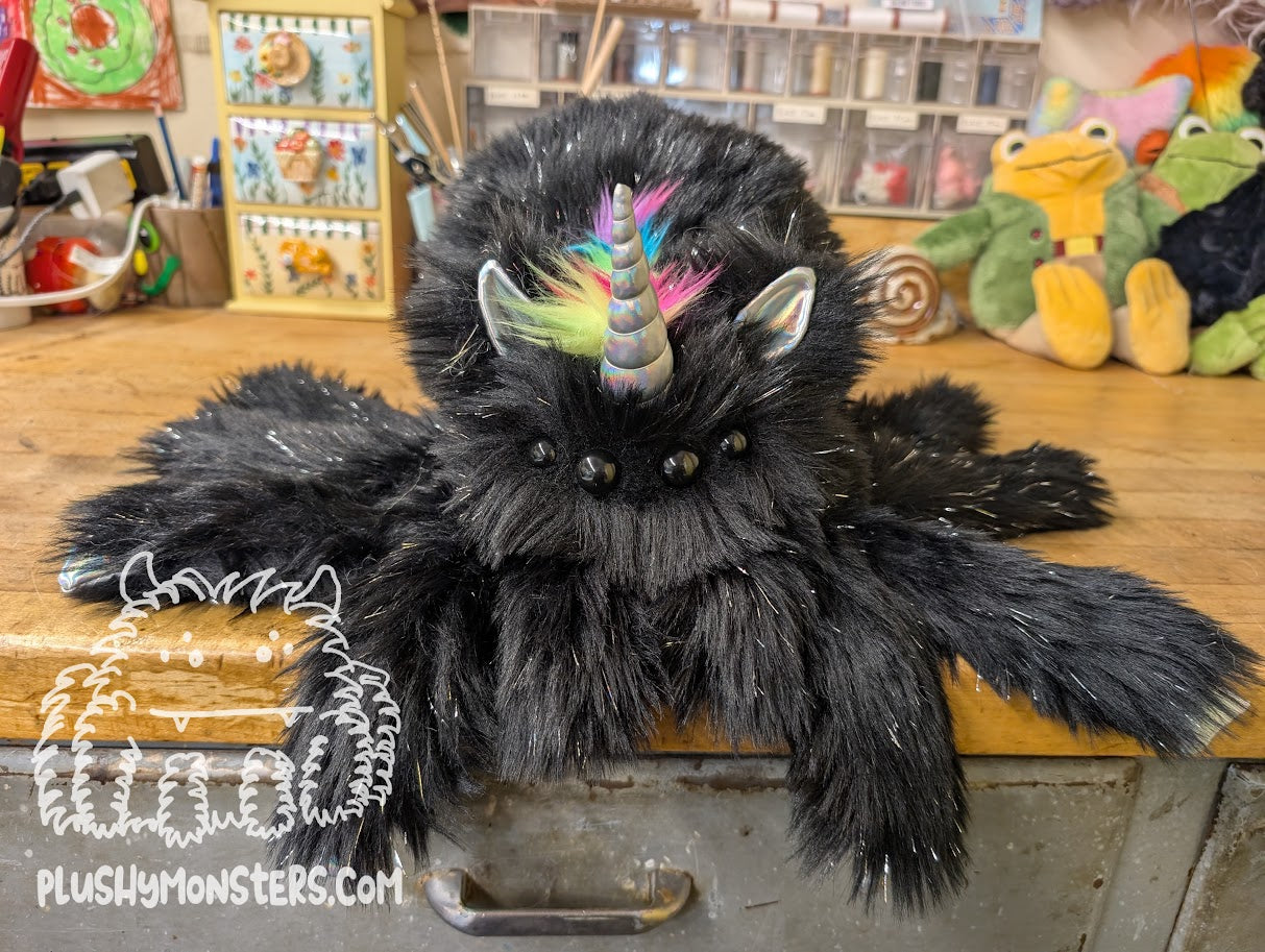 Lil' Onyx Sparkles! - Unicorn Spider in Disguise - Weighted Lil' Guy