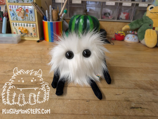 White Little Lovey! - Heart Monster