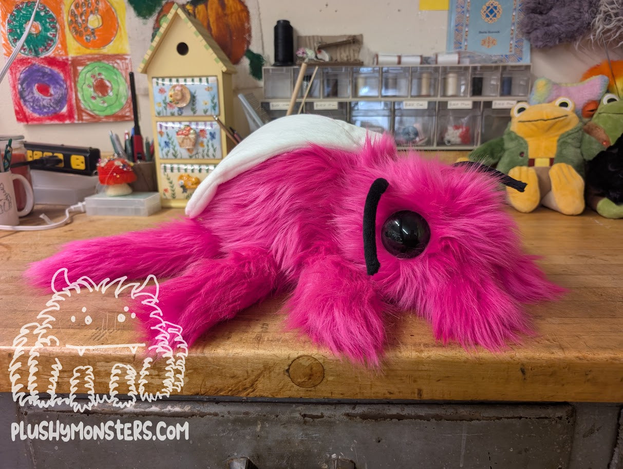 Fuchsia Bug! - Weighted Bug! With Wings!