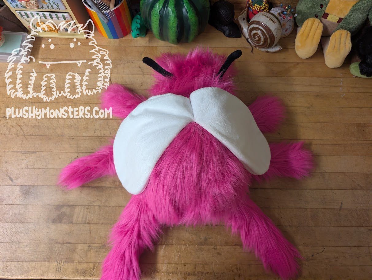 Fuchsia Bug! - Weighted Bug! With Wings!