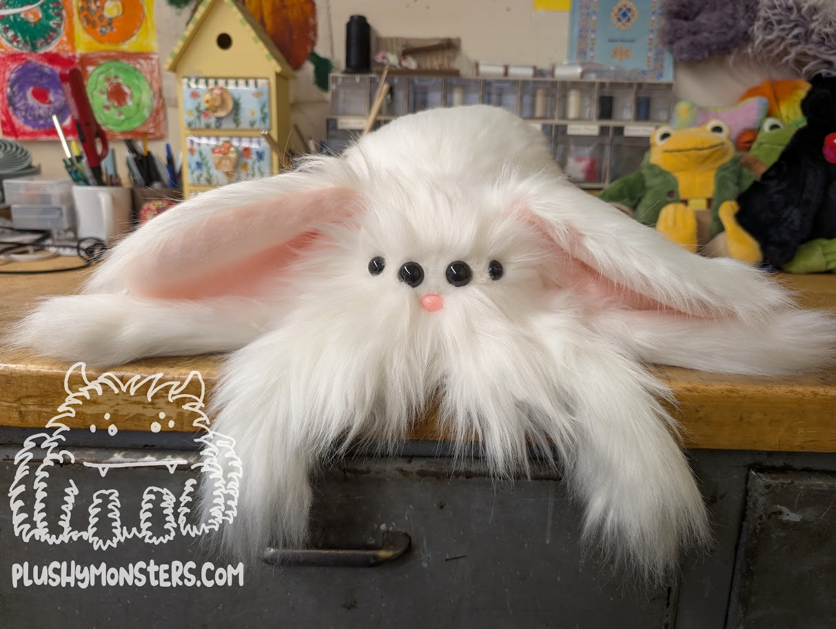 Lil' Strawberry Pink-Nosed Sugar Bunny! Bunny Spider in Disguise! - Weighted Lil' Guy