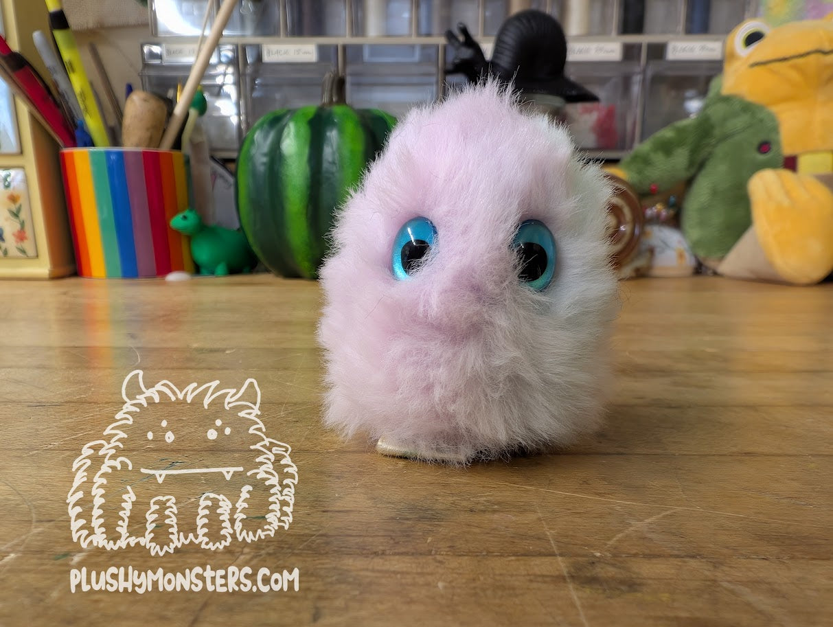 Puff Tiny Boi with Teal Oval Eyes!