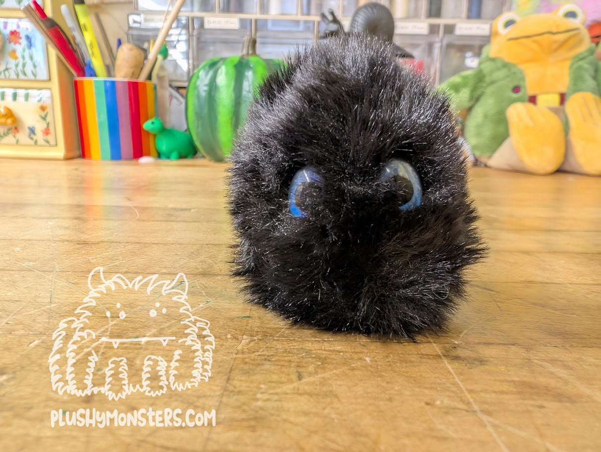 Soot Tiny Boi with Blue Oval Eyes!