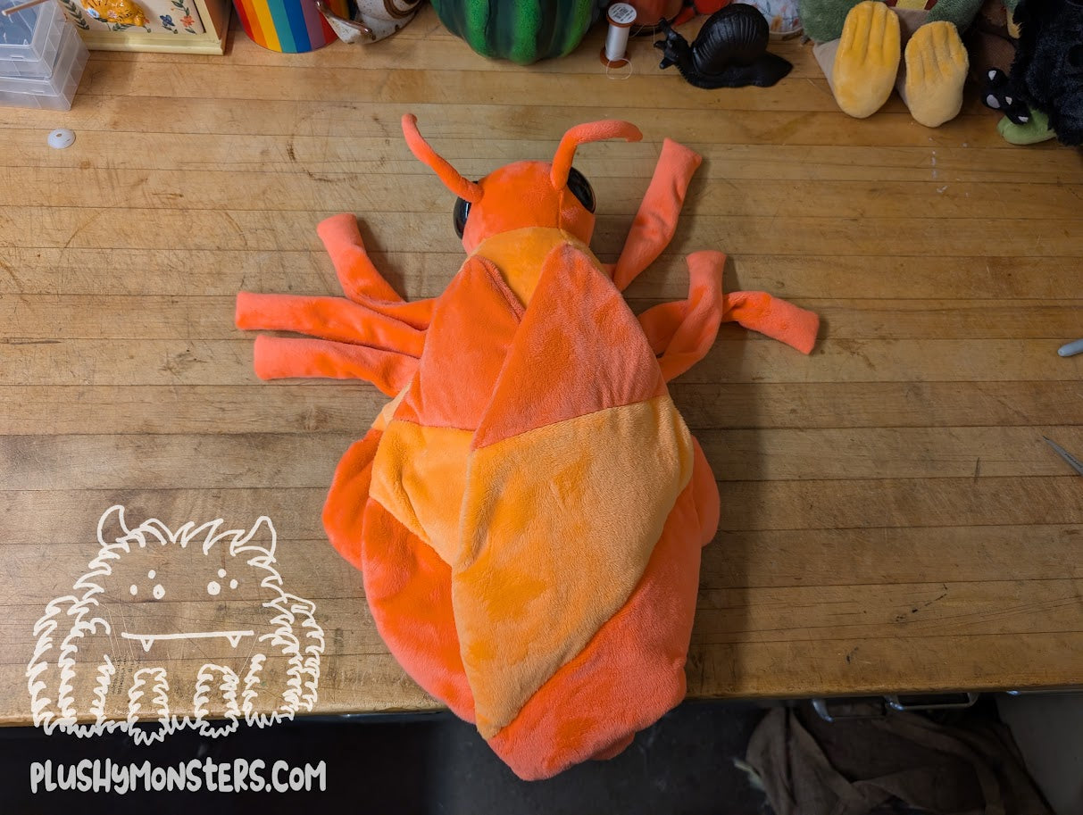 Shrimp! - Weighted Moth Plushy