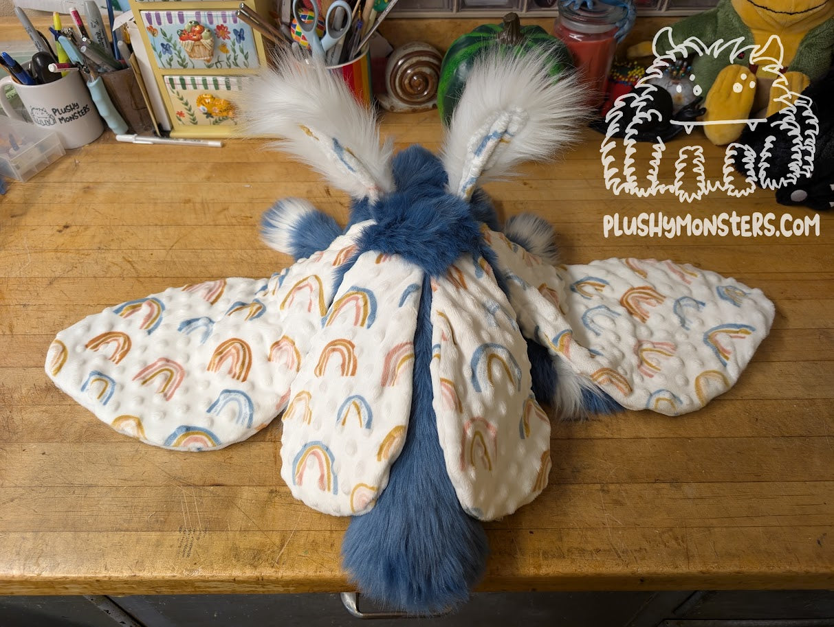 Pinto Brentrup Wibbles! - Weighted Moth Plushy