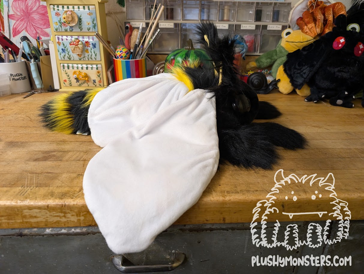 Bombur! - Weighted Bumblebee Moth Plushy